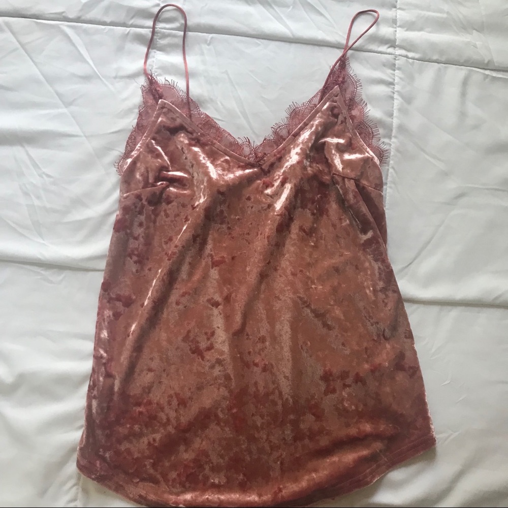 urban outfitters velvet tank size s